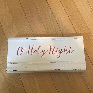 O Holy Night Decorative Christmas Sign